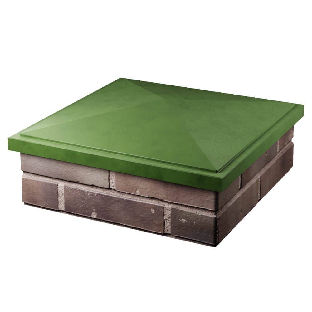 Колпак Zking БонаМоно Зеленый на столб 2х2 кирпича (515х515, 530х530мм) в Саранске фото