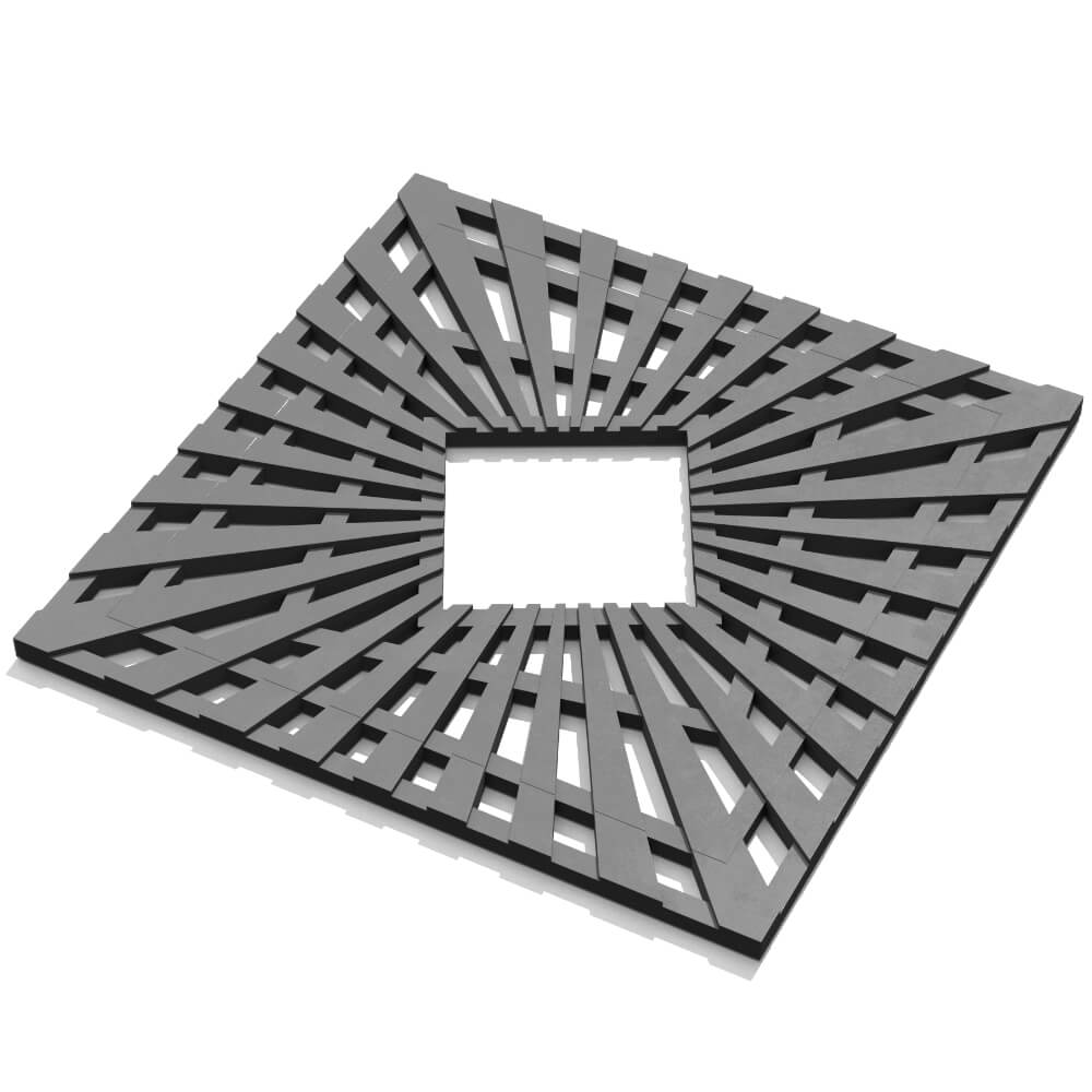 Приствольная решетка для дерева ZKING ATMOSPHERE 1.2х1.2м Серая в Саранске фото