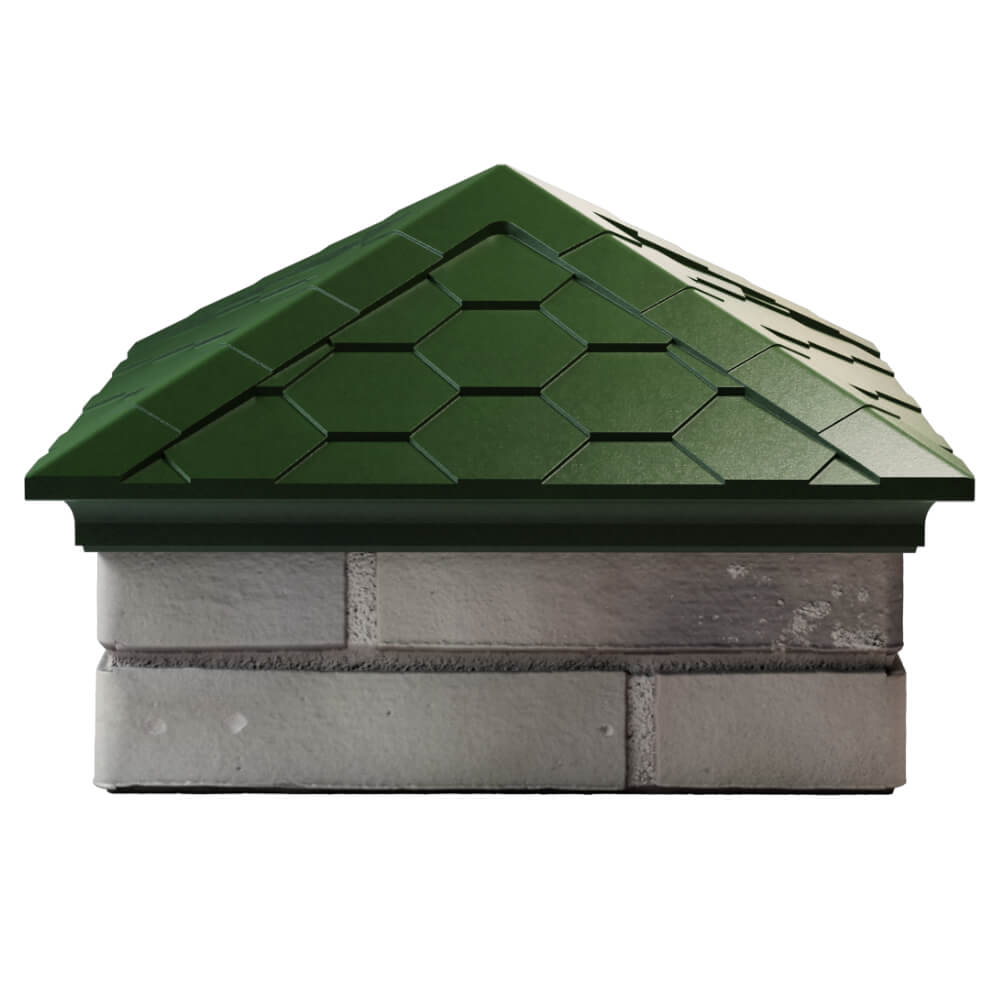 Колпак Zking Эверест Зеленый на столб 1.5х1.5 кирпича (390х390мм) Саранск фото