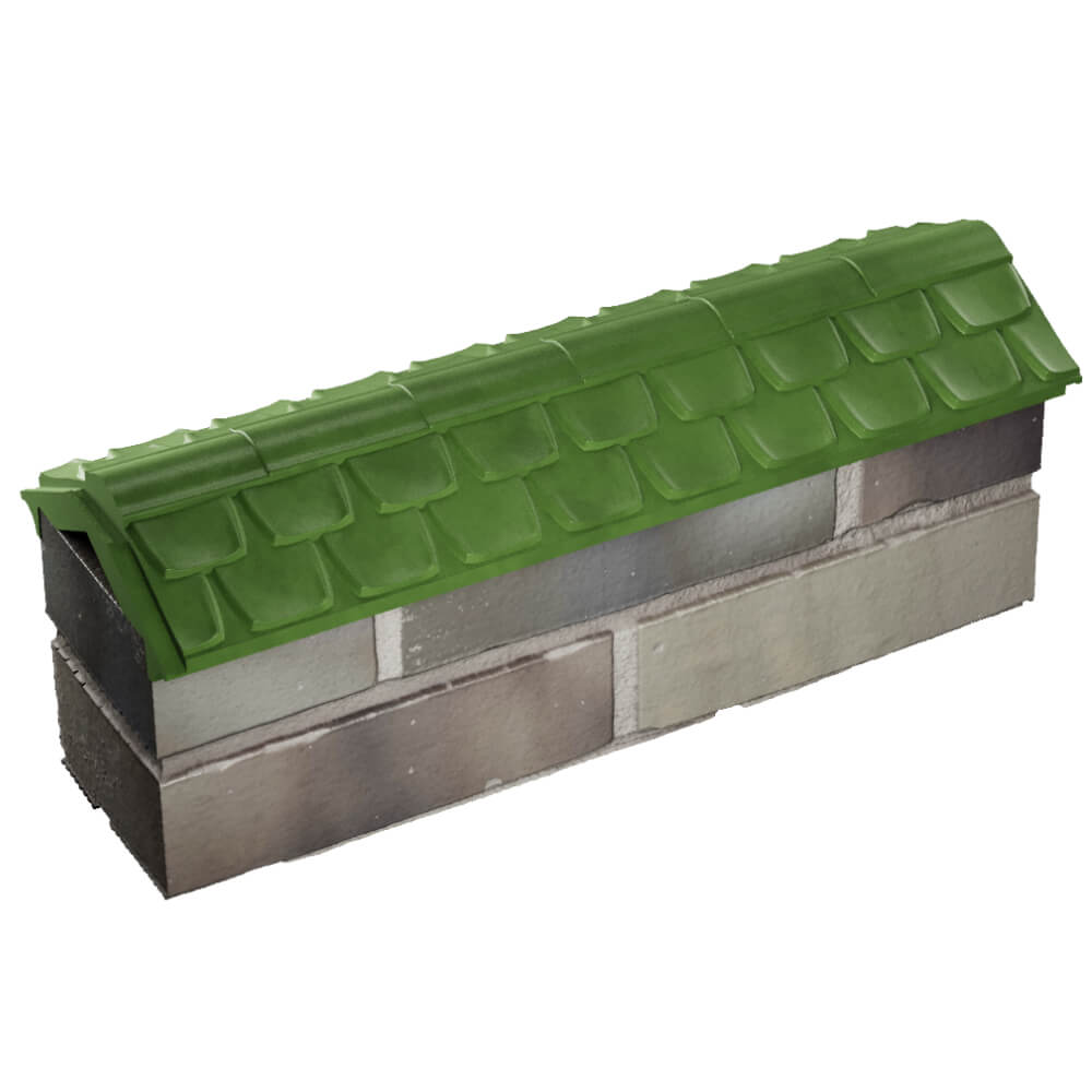 Парапет Zking Эльбрус Зеленый с посадкой на 0.5 кирпича (130мм) в Саранске фото